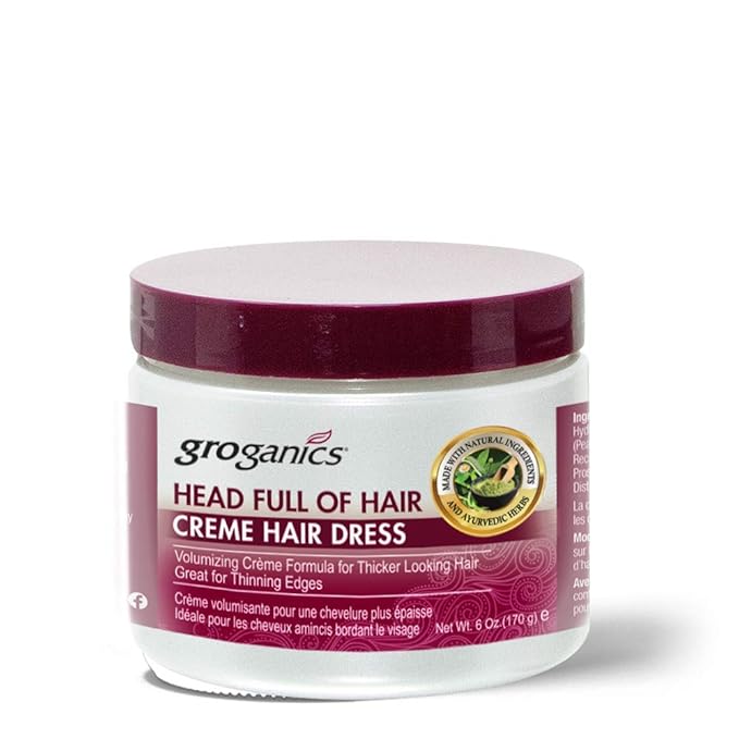 Groganics Head Full of Hair Creme Hair Dress 6 oz